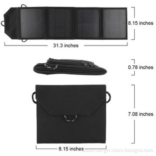 Solar Mobile Charger, Compatible with 5V USB-charged Devices